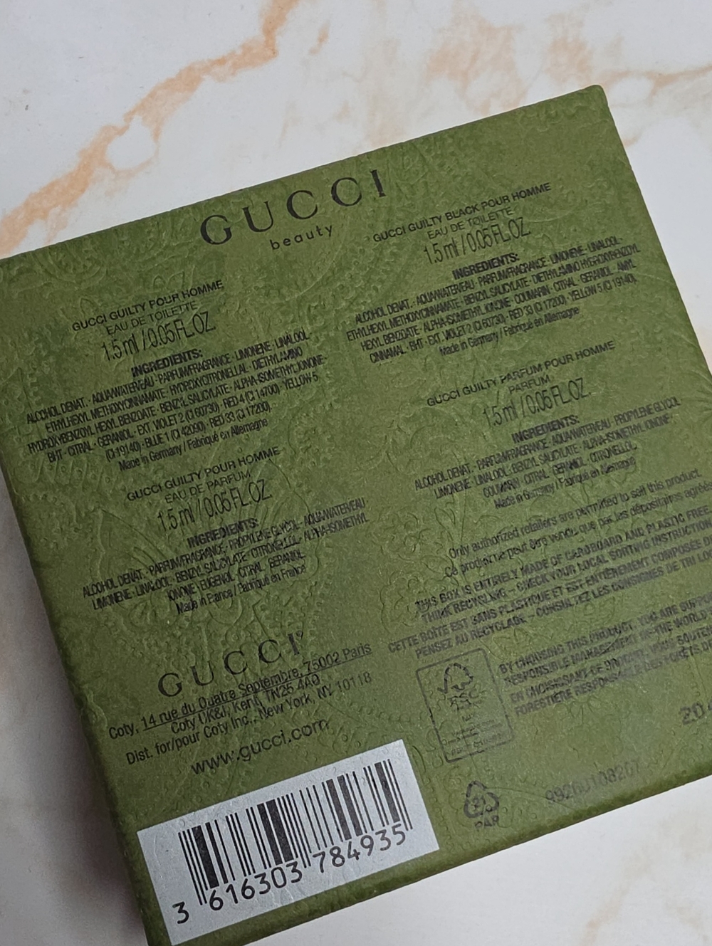 Gucci Discovery Set For Men New In Box - Picture 5 of 5